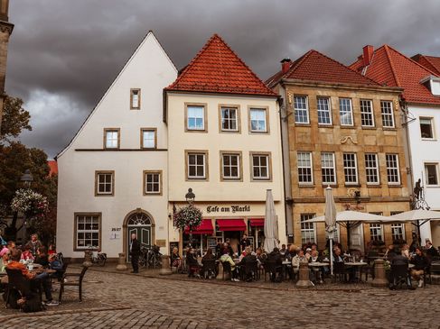 Geheim weekendje weg: Terrassen Marktplatz in historisch centrum Osnabrück