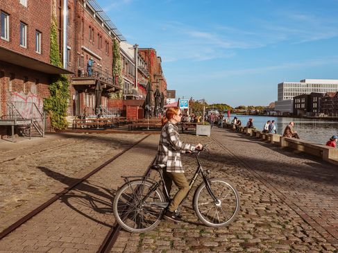 Geheim weekendje weg: Nathalie verkent de stad en haven van Münster per fiets